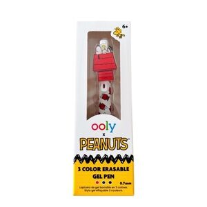 OOLY x Peanuts® 3-Color Erasable Gel Pen – Snoopy Edition ✏️🐾